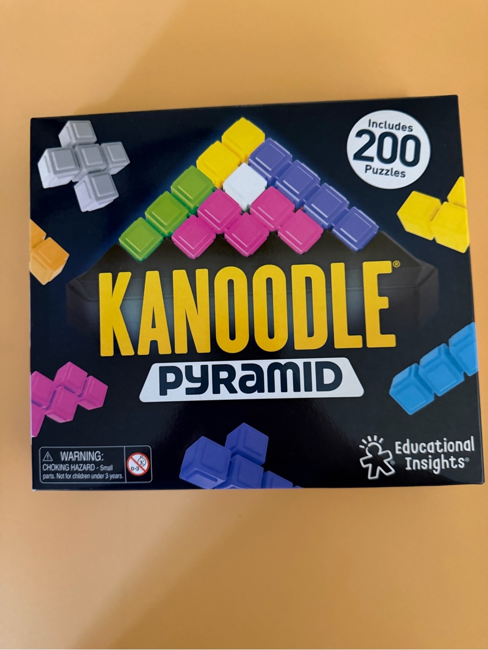 Kanoodle Pyramid Puzzle Game - Bright Multicolor Challenge